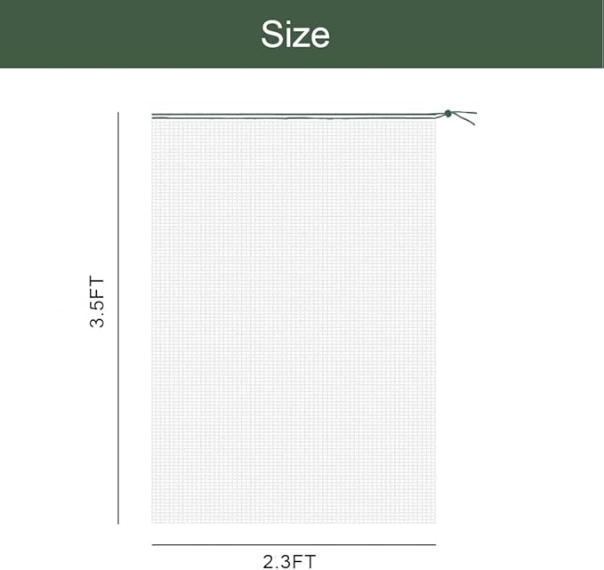 4 Pack Plant Insect Bird Barrier Net Mesh with Drawstring, 3.5Ftx2.3Ft Plant Protective Cover Garden Flower Screen Barrier Bag for Vegetables Fruits Flower from Bird Eating