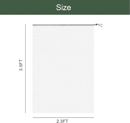 4 Pack Plant Insect Bird Barrier Net Mesh with Drawstring, 3.5Ftx2.3Ft Plant Protective Cover Garden Flower Screen Barrier Bag for Vegetables Fruits Flower from Bird Eating