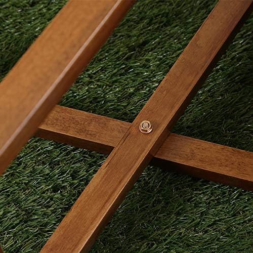 Outdoor Small Table Square Folding Wooden Patio Side Table Furniture Table for Adirondack Chair, Balcony, Porch, No Assembly Required, Brown