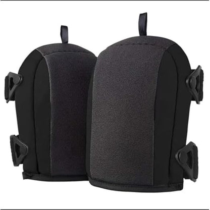 Lightweight Work Knee Pads for Men and Women with EVA Foam Padding, Adjustable Straps and Easy-Fix Clips — Perfect for Gardening, Light Construction and Comfort Work (Black)