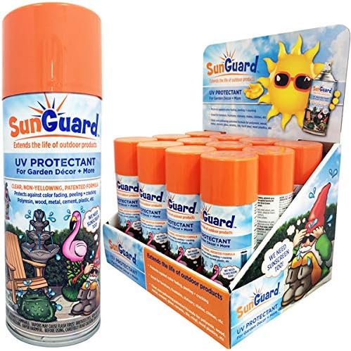 SUNGUARD UV Protectant Spray for Outdoor Decor, Furniture & More (3-Pack) Prevents Fading Peeling and Cracking