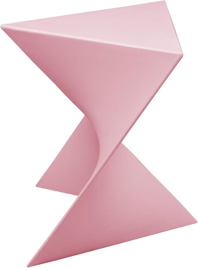 LeisureMod Modern Pink Accent Side Table - Stylish Side Vanity Table for Bedroom & Living Room