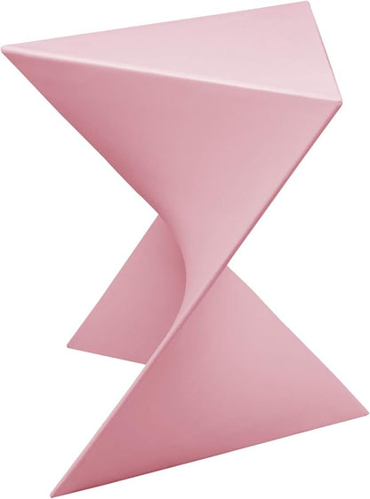 LeisureMod Modern Pink Accent Side Table - Stylish Side Vanity Table for Bedroom & Living Room
