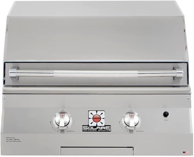 Windproof Covers 27 inch Heavy Duty Premium Vinyl Cover to fit Solaire Built-in Grill