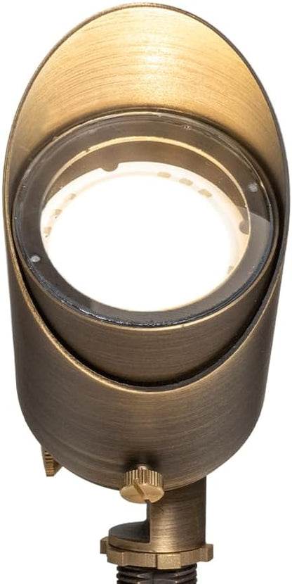VOLT 20-Pack Top Dog 12V Cast Brass Outdoor Spotlights (Bronze) & 5W 2700K Warm White 400 Lumen MR16 LED Bulbs for Low Voltage Landscape Lighting of Yard, Lawn, Garden, Patio, Trees & House