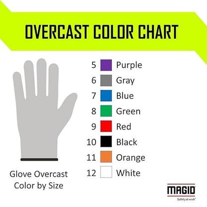 MAGID D-ROC AeroDex ANSI A5 Nitrile Coated Touchscreen Work Gloves, 24 Pairs, Size 12/3XL (GPD486)