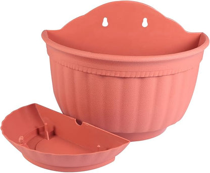 BESPORTBLE Hanging Half Circle Flower Pot Modern Wall Planter Safe Stylish Flower Container