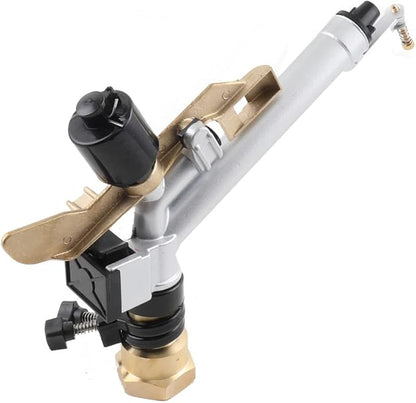 1.5'' Agriculture IrrigationSprinkler Gun Sprinkler Large-Area Irrigation Spray Gun Tool Garden Farm Watering Sprinkler 360° Adjustable Watering for Farms, Orchards, Tea Gardens, Forestry