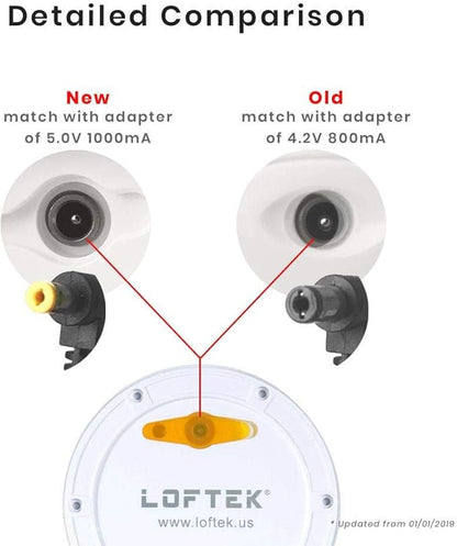 LOFTEK 1000mAh Replacement Bulb Ball, Cube and Other Shape RGB LED Lights-3.35"