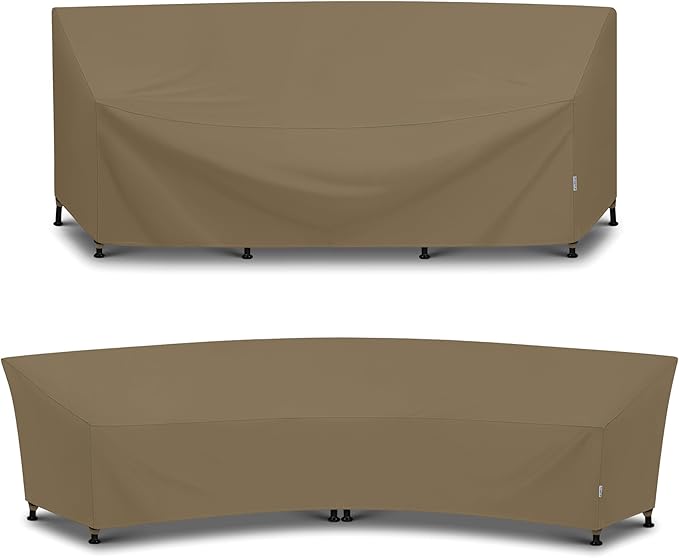 SunPatio Ourdoor Waterproof 120 Inch & 190 Inch Sectional Sofa Cover Bundle