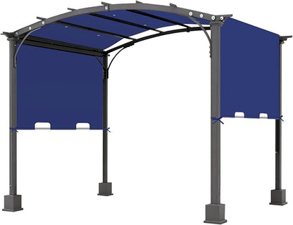85'' x 208'' Universal Pergola Replacement Cover for Doubleton Steel Pergola L-PG080PST, Waterproof Sunshade Canopy Top for Patio Gazebo, Deck, Porch, Yard, Outdoor Cover Only (Dark Blue)