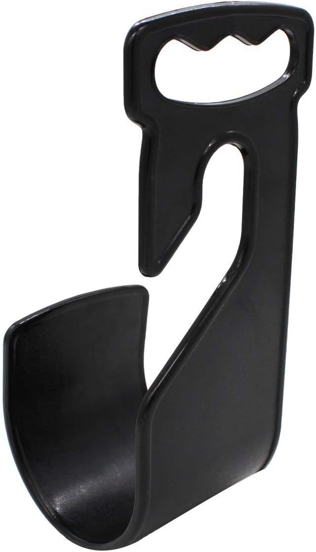 chic style 2 Pack Garden Hose Hanger Wall Mount Hose Holder Hook Fit to 25 50 75 100foot Hose (ABS Plastic, Black)