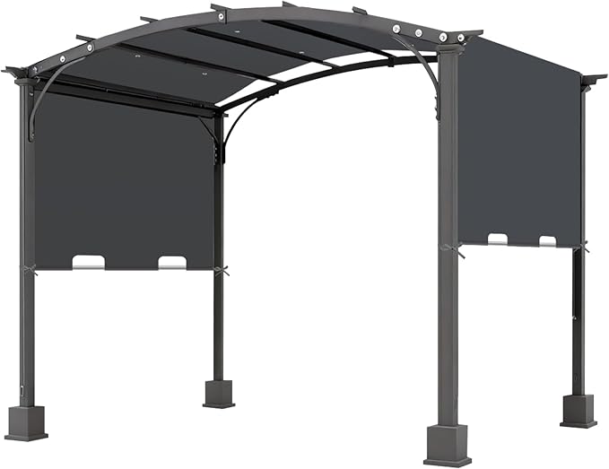 85'' x 208'' Universal Pergola Replacement Cover for Doubleton Steel Pergola L-PG080PST, Waterproof Sunshade Canopy Top for Patio Gazebo, Deck, Porch, Yard, Outdoor Cover Only (Light Gray)