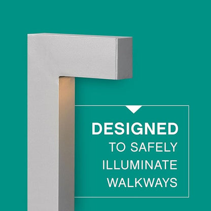 Hinkley Atlantis 15014TT-LL Small LED Low Voltage Landscape Pathway Light - 12v, Dimmable, Aluminum - Titanium