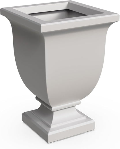 Mayne Augusta 26-Inch Tall Planter – Self-Watering, Weather-Resistant Planter for Flowers – Durable Indoor/Outdoor Design for Patio, Porch, or Entryway