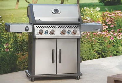Napoleon Rogue PRO-S 625 Natural Gas Grill with Infrared Side and Rear Burners, Stainless Steel, Durable 7-Burner Outdoor BBQ