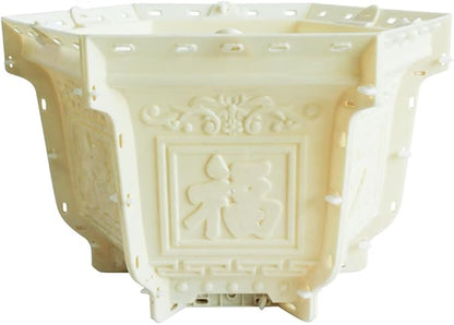 PRETYZOOM Plastic Planter Mold, Hexagonal Flower Pot Mold for DIY Concrete Cement Epoxy Resin Planter Making (28x28x20cm)