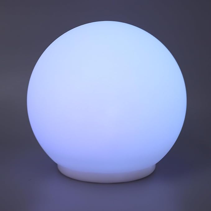 5.9-inch LED Glowing Ball Light, RGB Color Changing Globe Mood Lamp, 7 Colors Rechargeable Ambient Lighting for Photography, Pool Party, Bedroom