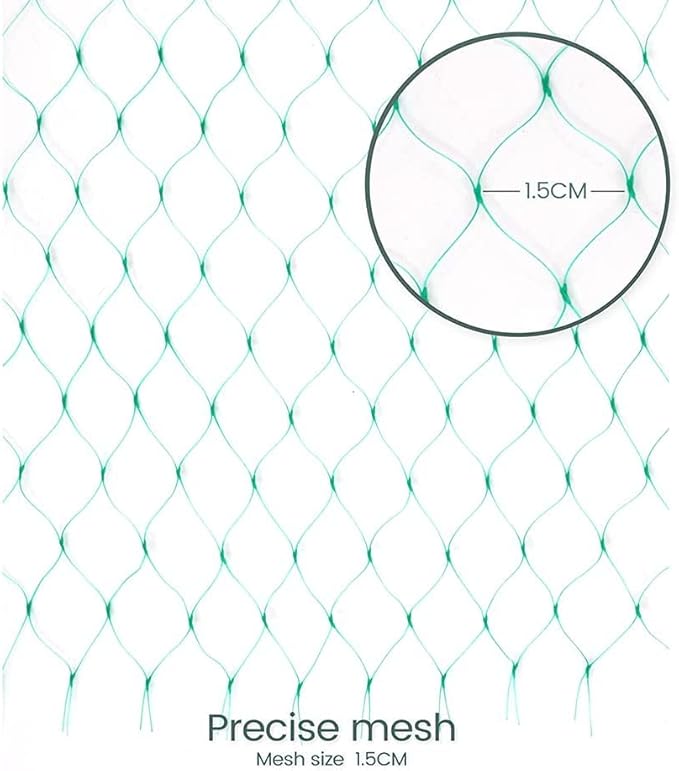 20 x 33ft Garden Netting, Bird Netting Strawberries Cover for Plants, Fruit, Vegetables,Seedlings with 100 PCS of Zip Ties