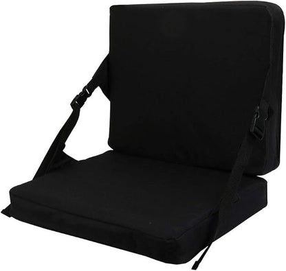 Indoor & Outdoor Folding Chair Cushion Without Back Support, Foldable Portable Stadium Seat,Chair Cushion for Sports Events, Outing, Travelling，Hiking, Fishing