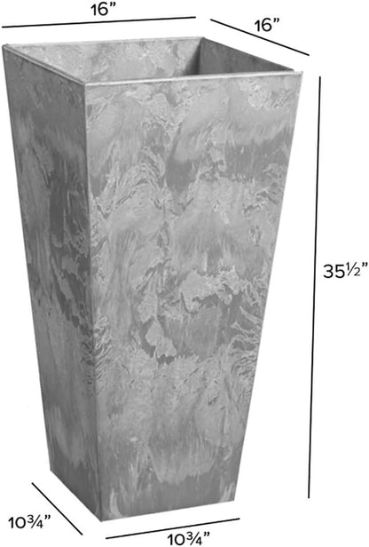 ArtStone 35350.01 Ella Tall Planter Grey 35.5-inch