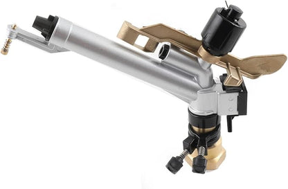 1.5'' Agriculture IrrigationSprinkler Gun Sprinkler Large-Area Irrigation Spray Gun Tool Garden Farm Watering Sprinkler 360° Adjustable Watering for Farms, Orchards, Tea Gardens, Forestry