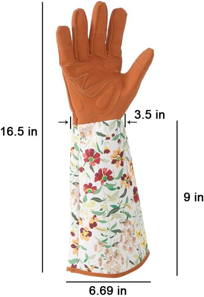 Ruibo Rose Pruning Gardening Gloves Thorn Proof/Puncture Resistant Long Garden Gloves Protect Hands and Arms for Women