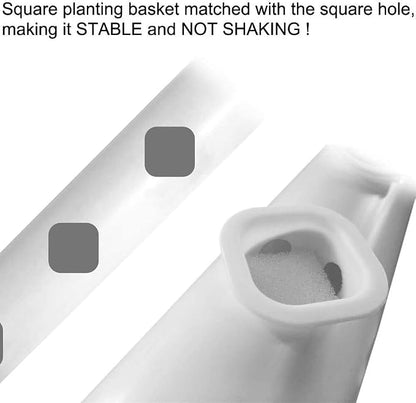 Hydroponics Growing System Kit,54 Plant Sites 2 Layers Food-Grade PVC-U Pipes Hydroponic Grow Kit Gardening System with Water Pump, Timer,Net Pots and Sponge for Vegetables,Fruits,Herb