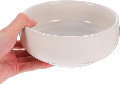 Toddmomy Ceramic Hydroponic Planter Pot 6.49X5.70X2.55 Inch Lotus Bowl for Indoor Succulents Coin Grass Water Lily Decorative Garden Container
