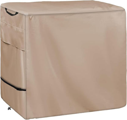 Outdoor Prep Table Cover - Heavy Duty Waterproof Cover for Outdoor Stainless Steel Table,Khaki