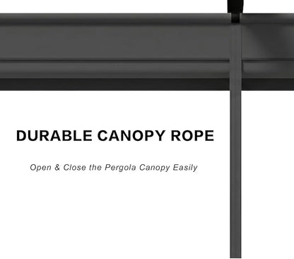 Pergola Shade Cover Replacement Canopy Top Compatible with Home Depot Hampton Bay Arched Pergola Model #GFM00469A - Gray(Canopy Top Only)