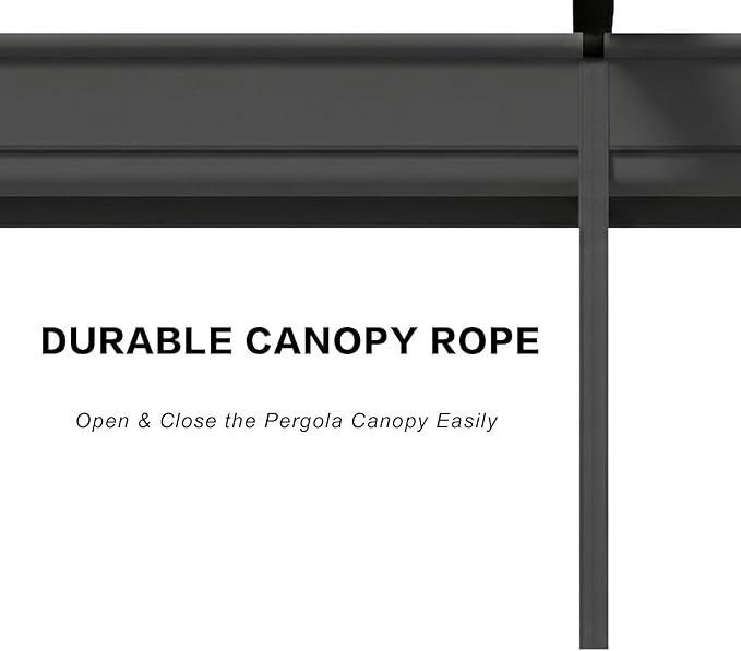 Pergola Shade Cover Replacement Canopy Top Compatible with Home Depot Hampton Bay Pergola Model #GFM00467F - Gray(Canopy Top Only)