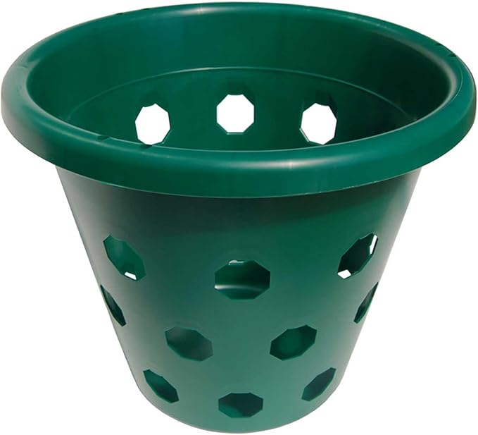 Bloom Master Hanging Baskets - 6 Gallon (1 Pack) - Large Hanging Planters for Outdoor Plants - Use as a Hanging Flower Basket, Strawberry Planter, Herb Planter, More - Hanging Pots for Plants Outdoor