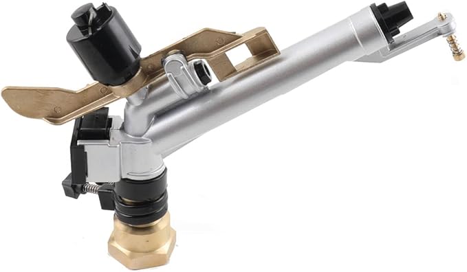 1.5'' Agriculture IrrigationSprinkler Gun Sprinkler Large-Area Irrigation Spray Gun Tool Garden Farm Watering Sprinkler 360° Adjustable Watering for Farms, Orchards, Tea Gardens, Forestry