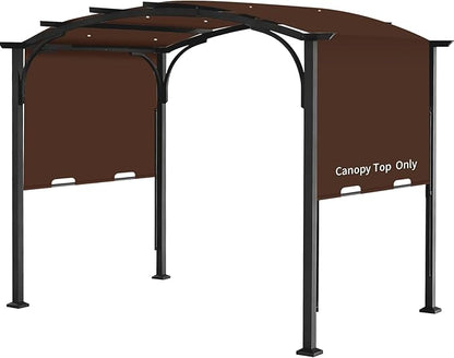 Pergola Canopy Replacement Cover for Lowe's Allen + Roth 10x10 Ft Freestanding Pergola, 200" x 103" Shade Cover, Compatible with Model #L-PG152PST-B,Cover Only (Coffee)