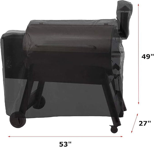 Utheer Heavy Duty Waterproof Wood Pellet Grill Cover for Traeger 34, Pro 34/780, Texas Pro 34, Z Grills 700/550 Series Grills, Outdoor Full Length Smoker Grill Cover for Traeger BAC380 BAC504