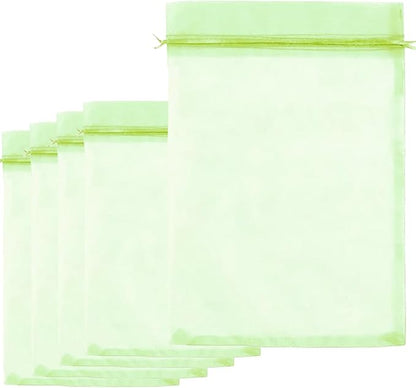 30 Pcs 7.8''×11.8'' Drawstring Fruit Protection Netting Bags, Reusable Garden Netting Bags