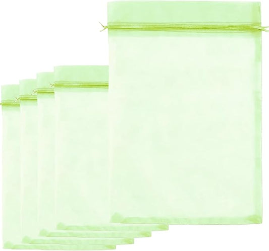 30 Pcs 7.8''×11.8'' Drawstring Fruit Protection Netting Bags, Reusable Garden Netting Bags