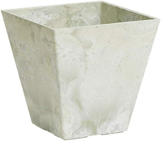 ArtStone 35106 Ella Square Planter, 10-Inch, Mint