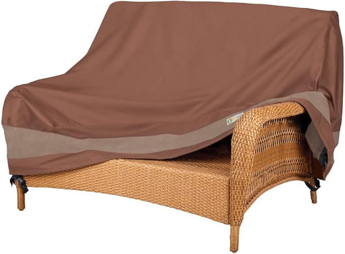 DUCKCOVERS Ultimate Waterproof 58 Inch Deep Loveseat Cover, Patio Furniture Covers