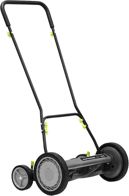 Earthwise 1816-18EW 18-Inch 5-Blade Push Reel Lawn Mower, Grey