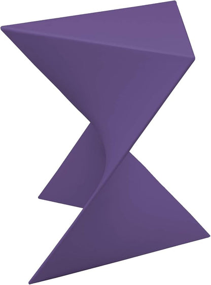 LeisureMod Modern Purple Accent Side Table - Stylish Side Vanity Table for Bedroom & Living Room
