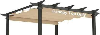 Pergola Shade Cover Replacement Canopy Top Compatible with Home Depot Hampton Bay Pergola Model #GFM00467F - Beige(Canopy Top Only)