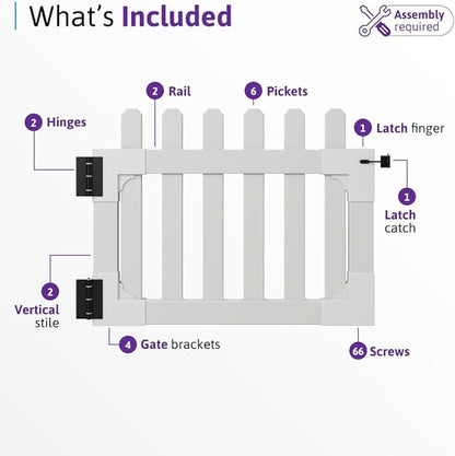 WamBam Newport Gate Kit, 33.5in H x 42in W, 1 Gate