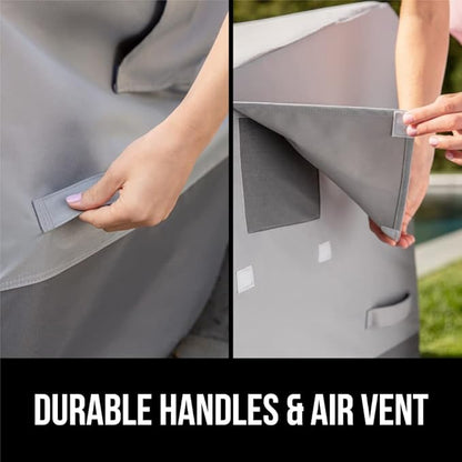 GORILLA GRIP Waterproof Large Outdoor Patio Sofa Cover, 58 Inch, Adjustable Furniture Covers Sets for Winter, Keep Cushions Dry, Protects from Sun, Snow, Rain, Windproof, UV Coated, 1 Pack