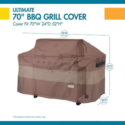 DUCKCOVERS Ultimate Waterproof BBQ Grill Cover, 70 Inch, Grill Cover, Grill Cover for Outdoor Grill, BBQ Cover