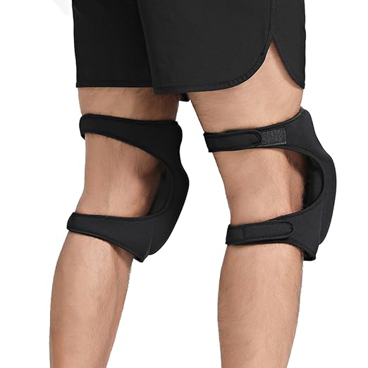 Gardening Knee Pads for Women, Soft Neoprene Knee Pads for Men Construction, Work Knee Pad for Women Men, Rodilleras Para Roofing Rodilleras Para Trabajo (Black)