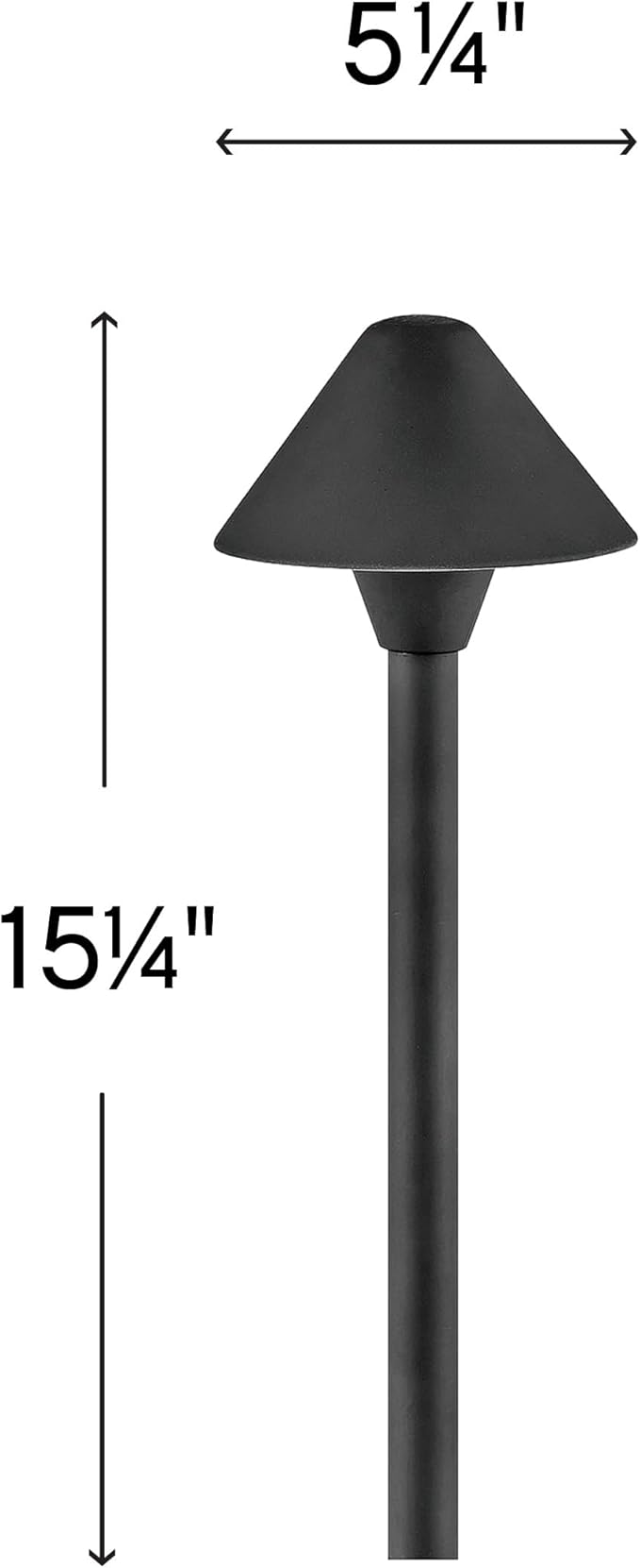 Hinkley Springfield 16016BK-LL Mini LED Low Voltage Landscape Pathway Light - 12v, Dimmable, Aluminum - Black