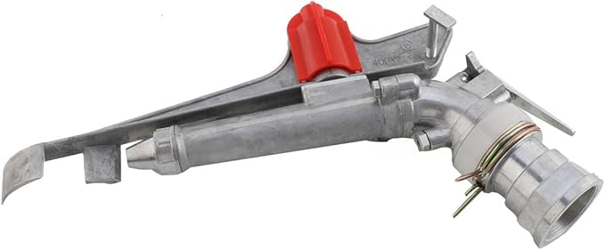 2'' Agriculture Irrigation Spray Gun Sprinkler Large-Area Irrigation Spray Gun Garden Farm Watering Sprinkler 360° Adjustable Watering for Farms, Orchards, Tea Gardens, Forestry