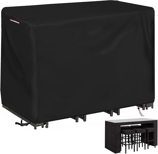 Outdoor Dining Table Cover, Waterproof Outdoor Patio Table Cover Patio Bar Set Covers for Bistro Tables & Chairs Set